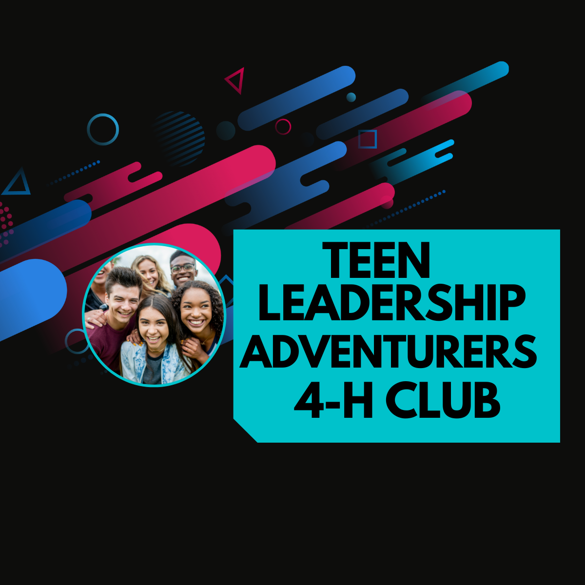 Teen Leadership Club with picture of Teens